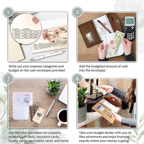 A6 Budget Binder with CASH ENVELOPES! - Picture 4 of 5